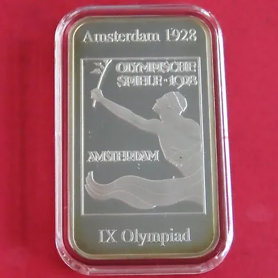 Amsterdam 1928 Olympic Games Host City Silver Proof Ingot - London 2012 • £49.95