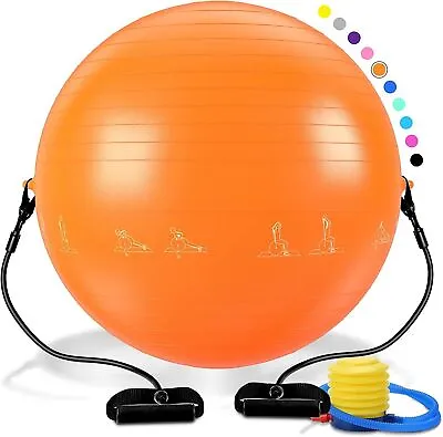 $20.99 • Buy PACEARTH 25  Balance Yoga Ball Exercise Anti Burst Fitness Stability Ball 1102lb