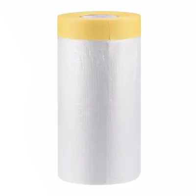 23m Pre-Taped Masking Film Masking Tape Roll For House Painting Cover • £10.64