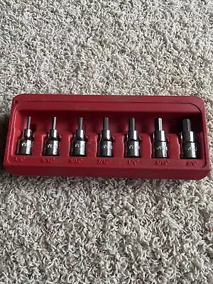 Mac Tools 6 Piece 3/8  Drive SAE Hex Socket Set SXAS7PT • $62