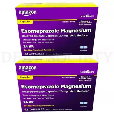 Esomeprazole Magnesium Delayed Release Capsules 20mg  42 Count Lot Of 2 • $24.99