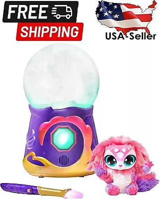 Magic Mixies Magical Misting Crystal Ball With Interactive 8 Inch Pink Plush Toy • $42.99