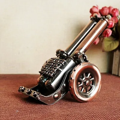 Antique Weapon Mortar Cannon Retro Iron Art Steel Cannon Model • $32.54