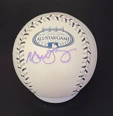 Michael Young Signed 2008 All-Star Game MLB Official Baseball Texas Rangers COA • $0.99