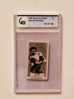 1938 Cartledge Knockout Razor Famous Prize Fighters #29 Max Schmeling GAI 8 • $25