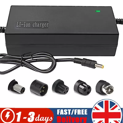 Power Cord Charger Adaptor For EBike Electric Scooter 48V 42V 36V Li-ion Battery • £9.99