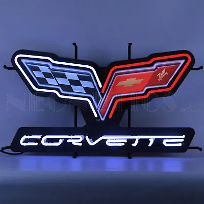 Chevrolet Corvette Neon Sign - GM - Chevy - C6 - Z06 - ZR1 - 427 - Dealership • $449.97