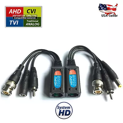 8MP 5MP 2MP Passive Power Video Data Audio CCTV Via UTP RJ45 Twisted Pair BALUN  • $5.97