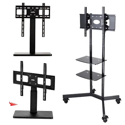 Cantilever TV Stand With TV Bracket Mount Cabinet Top For Samsung LG LCD LED TVs • £59.99