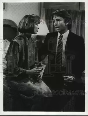 1984 Press Photo Actor John Ritter And Mary Cadorette In  Three's Company  • $17.99