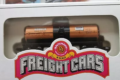 NIP Bachmann N Scale Freight Cars Hooker Chemicals Plastic 41' Tank Car • $25.53