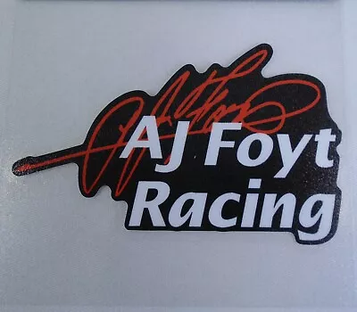 AJ Foyt Racing Vinyl Perfect Cut Decal IndyCar Indy 500 • $11.99