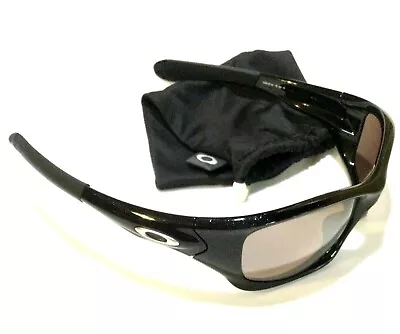 $349.99 • Buy OAKLEY PIT BULL SUNGLASSES Metallic Black W/ OO Black Iridium Polarized Lenses