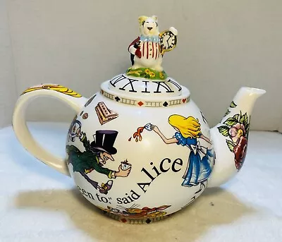 Teapot Alice In Wonderland Mad Hatters Tea Party Paul Cardew Fine Porcelain UK • $45