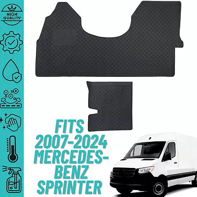 Floor Mats For 2007-2024 Mercedes/Freightliner/Dodge Sprinter All Weather Rubber • $99