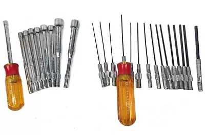 XCELITE # 99 Misc. Tool Kit 10pc Nut Drivers Plus 16Pcs Hex Set With The Handles • $35