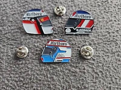 GERHARD BERGER Alain Prost JEAN ALESSI FORMULA ONE F-1 DRIVER PINS (3) • $29.99