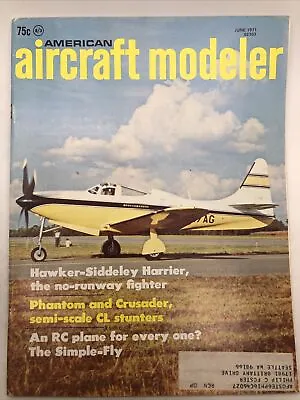 American Aircraft Modeler Magazine June 1971 Radio Control Model Airplanes • £14.36