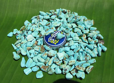 Blue Hachita Turquoise Rough; The Aztec Mine 1973 Hachita New Mexico. 306 Carats • $289