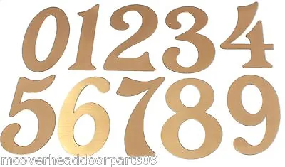 Magnetic House Numbers - Brass Finish Magnet  - Great For Garage Doors • $2.25