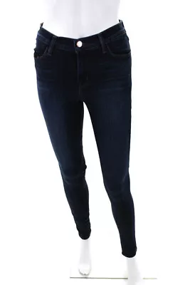 J Brand Womens Zip Front Dark Wash Skinny Leg Jeans Blue Size 25 • $2.99
