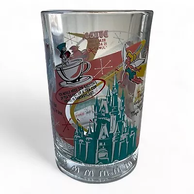 Vintage McDonalds Walt Disney World 25th Anniversary Glass 1996 Magic Kingdom • $12
