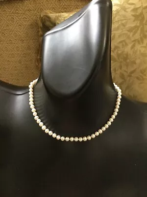 9ct 375 Gold Cultured Freshwater Pearl 16” Necklace. Bride 21st Lobster Catch • £95
