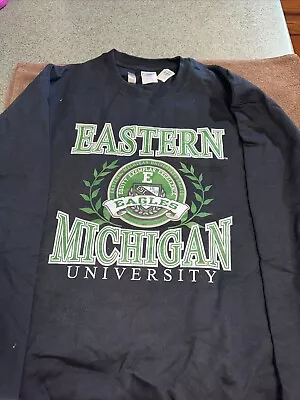 Eastern Michigan University Sweatshirt-XL-Black New • $22