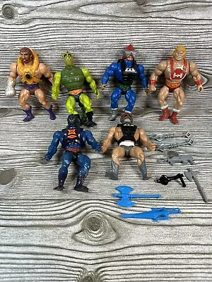 6 Vintage He-Man MOTU Figures  Weapons Lot - Played Condition • $47.99