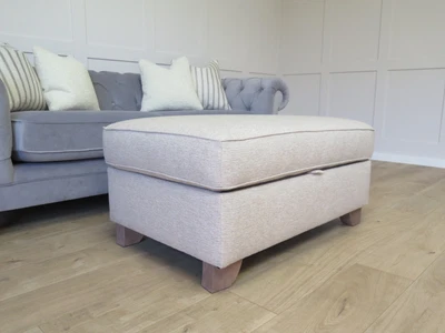 £225 • Buy Natural House Weave M&S MARKS & SPENCER Abbey Storage Footstool