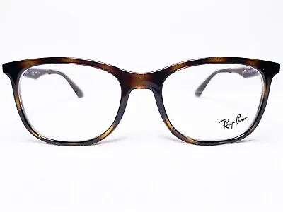 NEW Ray Ban RB7078 2012 Mens Shiny Havana Square Modern Eyeglasses Frames 51/18 • $114.99