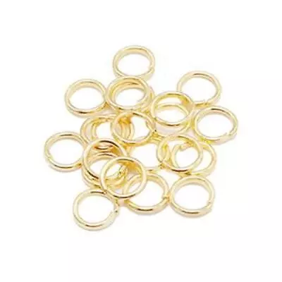 Light Gold KC Jump Rings For Jewellery Making Non Soldered Open 4mm-10mm Iron • £0.99