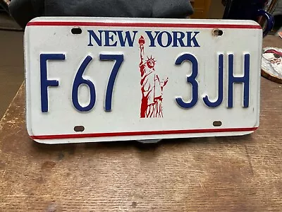 License Plate Vintage New York NY F67 3JH “Statue Of Liberty” Rustic • $9.25