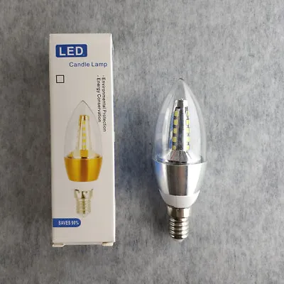 E14 5W LED Candelabra Light Bulb 110V Warm White 3000K 40W Equivalent1 Piece • $11.69