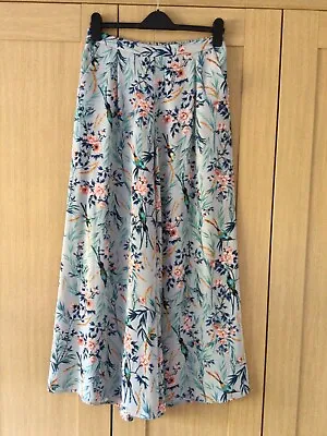Atmosphere Size 10 Floral And Bird Patterned Pallazo Trousers • £9