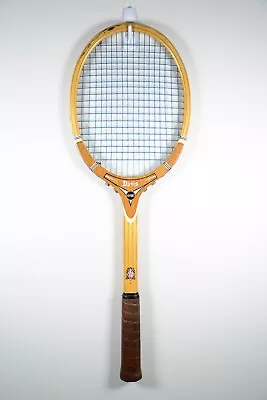 Vintage TA Davis Hi-Point Cross Grain Laminate Wooden Tennis Racket 4 3/4 • $17.86