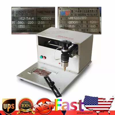 Electric Table Marking Machine Dot Peen Marking Machine VIN Code Label Nameplate • $491