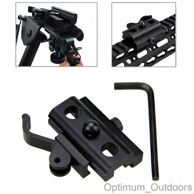 QD Lever 20mm Rifle Bipod Sling Swivel Stud Adapter Mount Weaver Picatinny Rail • £9.99