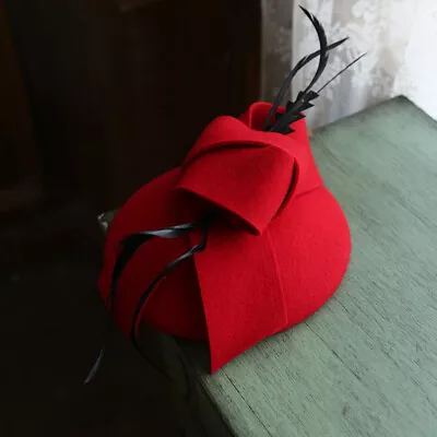 £40.69 • Buy Royal Hat Pillbox Mesh Veil Cap Headpiece Clip Wedding Party Hat Hot