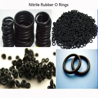 Metric Nitrile Rubber O Rings 2mm Pack Of 10 30 50 100 Cross Section 5-40mm OD  • $3.17