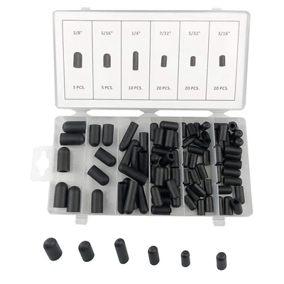$16.51 • Buy Carburetor Vacuum Line Hose Rubber Boot Cover Cap Assortment Kit 5/32in- 3/8in