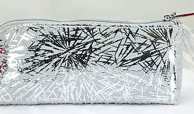 New Mac Silver Cosmetic Pouch -(NEW) • $14.88