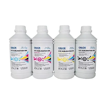 CALCA CMYK/Set Ultra Density Series Dye Sublimation Inks 1L For Epson Printhead • $139