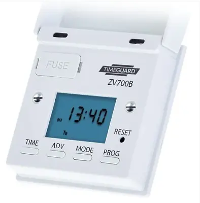 Timeguard ZV700B Automatic Digital Security 7 Day Light Switch Timer Switch • £33.95