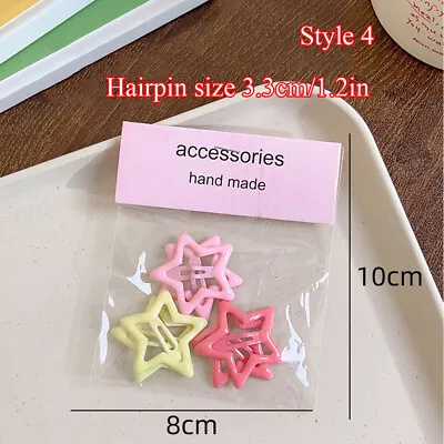 Barrettes Hairpins Water-drop Alloy Metal Star Cool Sweet DIY Hair Accessories  • $0.99