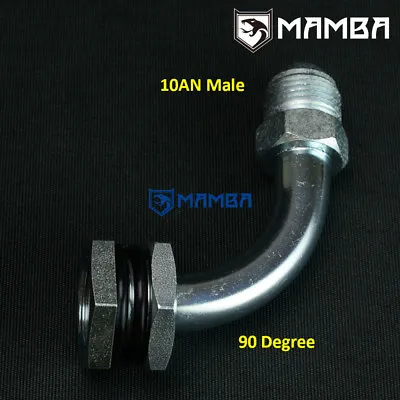 DIY Engine Oil Pan Sump M24x1.5 To 10AN Turbo Oil Return Drain Pipe Adapter 90D • $31.17