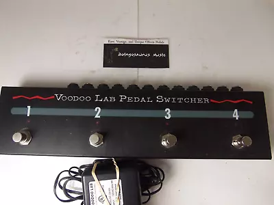 Voodoo Labs True Bypass Pedal Switcher Effects Loop W/Adapter Free USA Shipping • $169.99