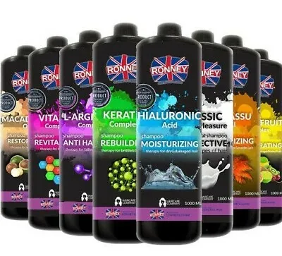 £8.99 • Buy Ronney Professional Hair Shampoo 1000 Ml/ 1L -Various- Of Your Choice