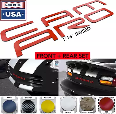 Red Front+rear Letters Inserts For Camaro 1992-2002 Not Decals • $24.75