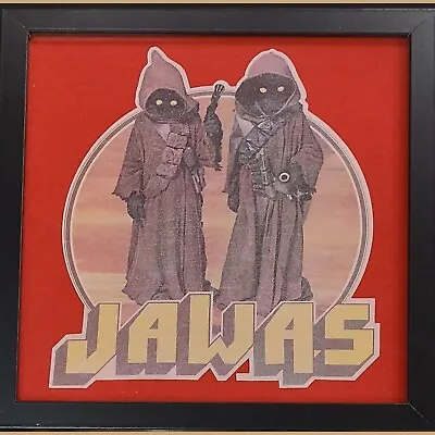 Vintage 1977 Star Wars Jawas Framed Picture Display Youth T-shirt • $100